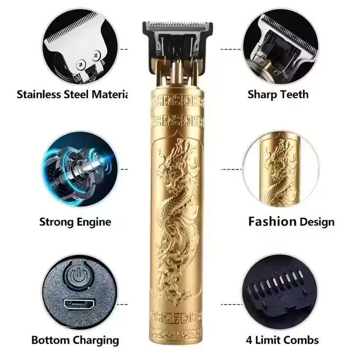 Tondeuse à cheveux électrique professionnelle USB sans fil
